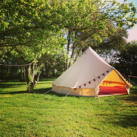Bell tent hire glamping in Suffolk